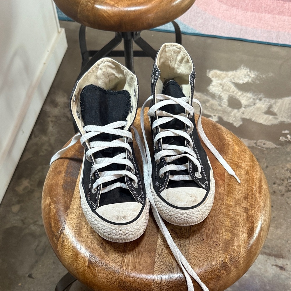 Converse Black and White High-Tops